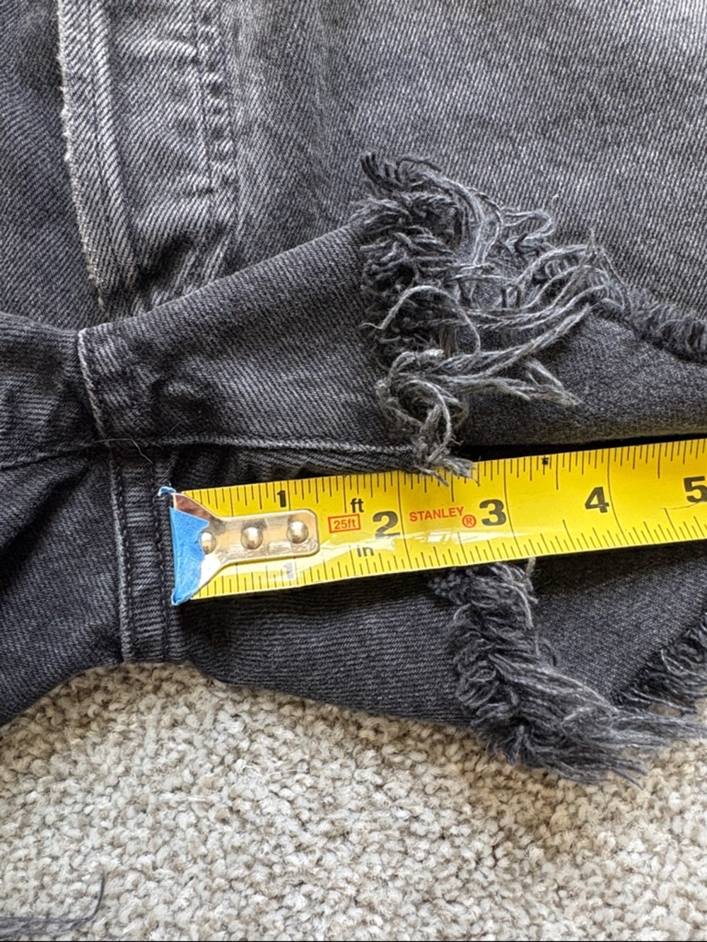 Agolde Parker Shorts - High-Rise Denim Cutoff Shorts - Picture 2 of 8